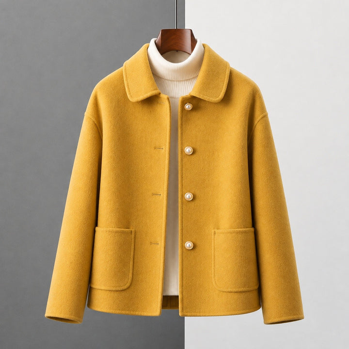 Lorna — Soft Cropped Wool Coat (7), Rosewood Virginia