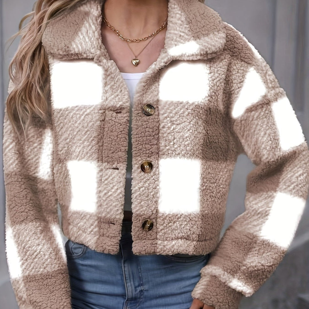 Mabel — Cropped Plaid Flannel Shirt Jacket (9), Rosewood Virginia