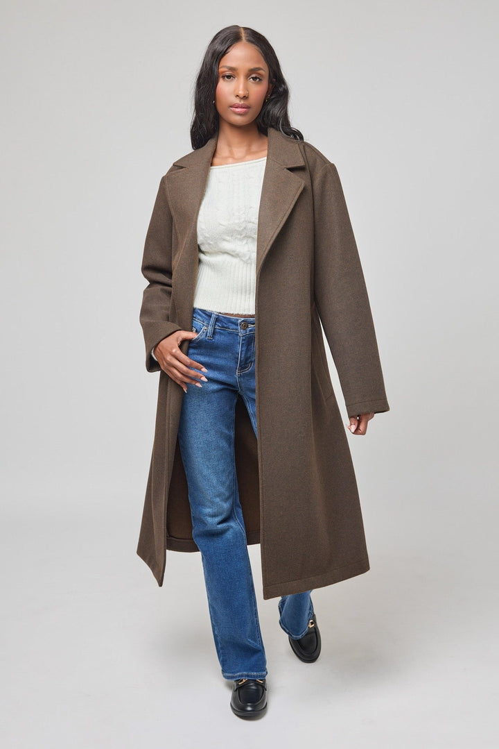 Maeve — Classic Belted Wool Coat (2), Rosewood Virginia