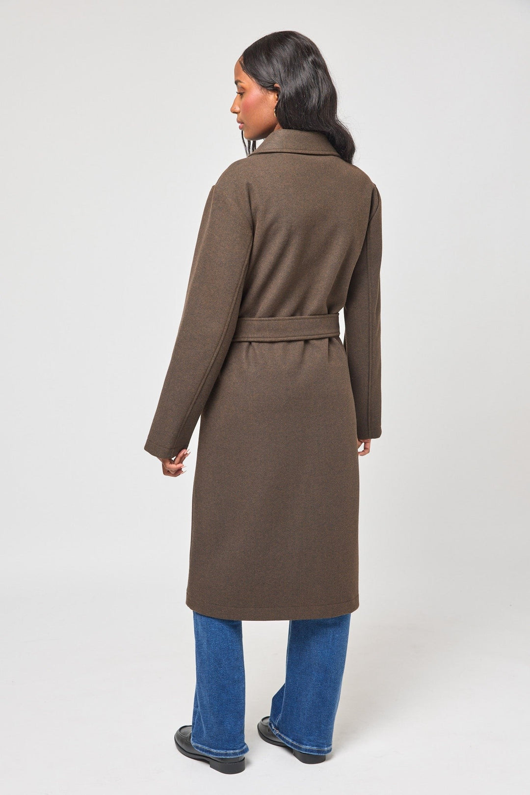 Maeve — Classic Belted Wool Coat (3), Rosewood Virginia