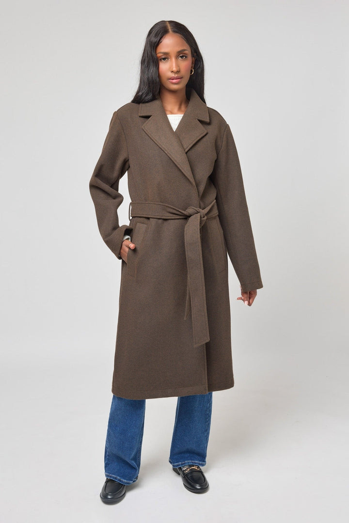Maeve — Classic Belted Wool Coat (4), Rosewood Virginia