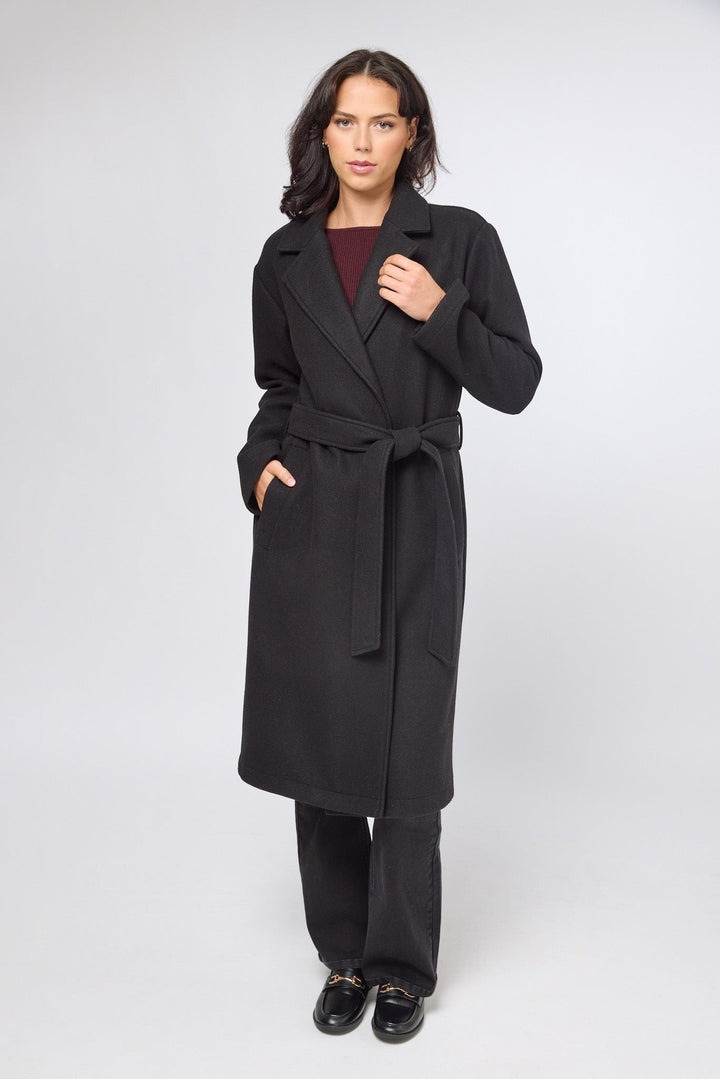Maeve — Classic Belted Wool Coat (8), Rosewood Virginia
