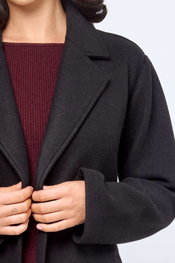 Maeve — Classic Belted Wool Coat (9), Rosewood Virginia
