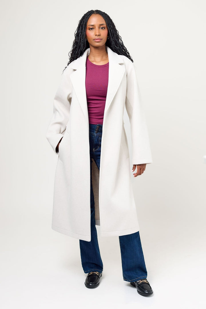 Maeve — Classic Belted Wool Coat (10), Rosewood Virginia