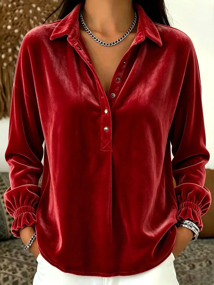 Marigold — Festive Velvet Christmas Cardigan (5), Rosewood Virginia