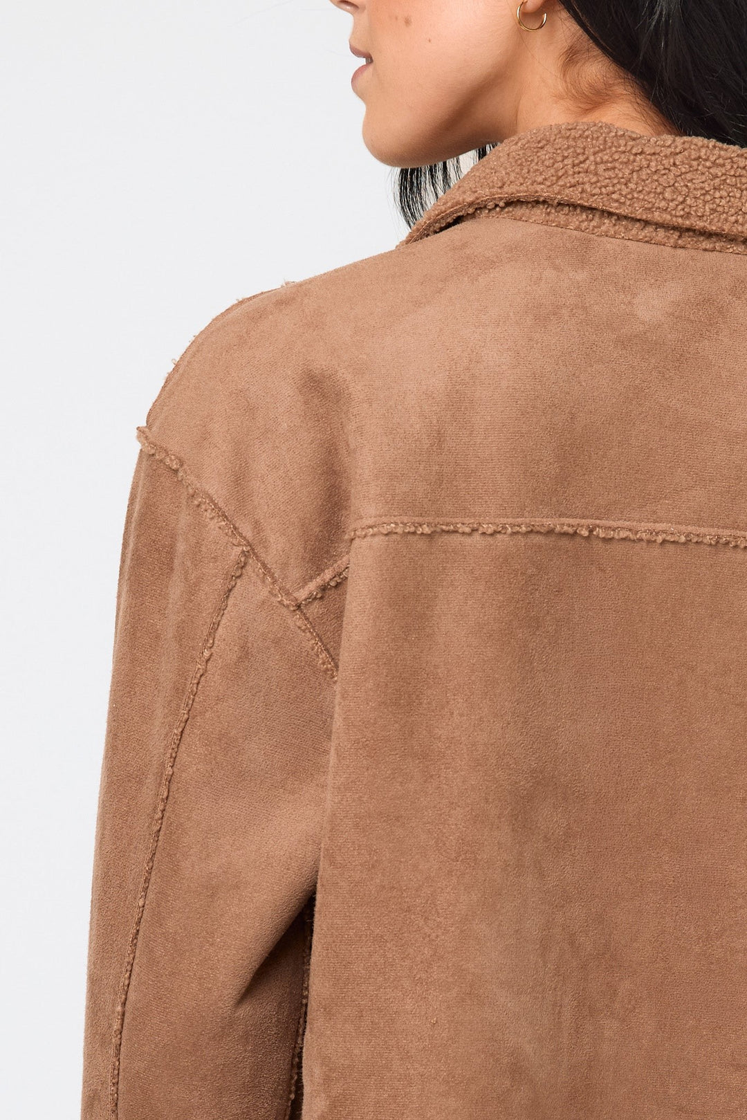 Michelle — Faux Shearling Lined Shacket (4), Rosewood Virginia