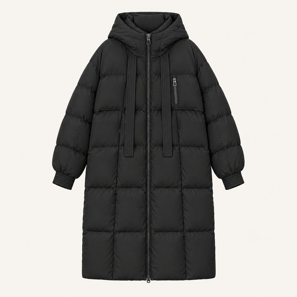 Nerissa — Cozy Long Hooded Puffer Coat (2), Rosewood Virginia