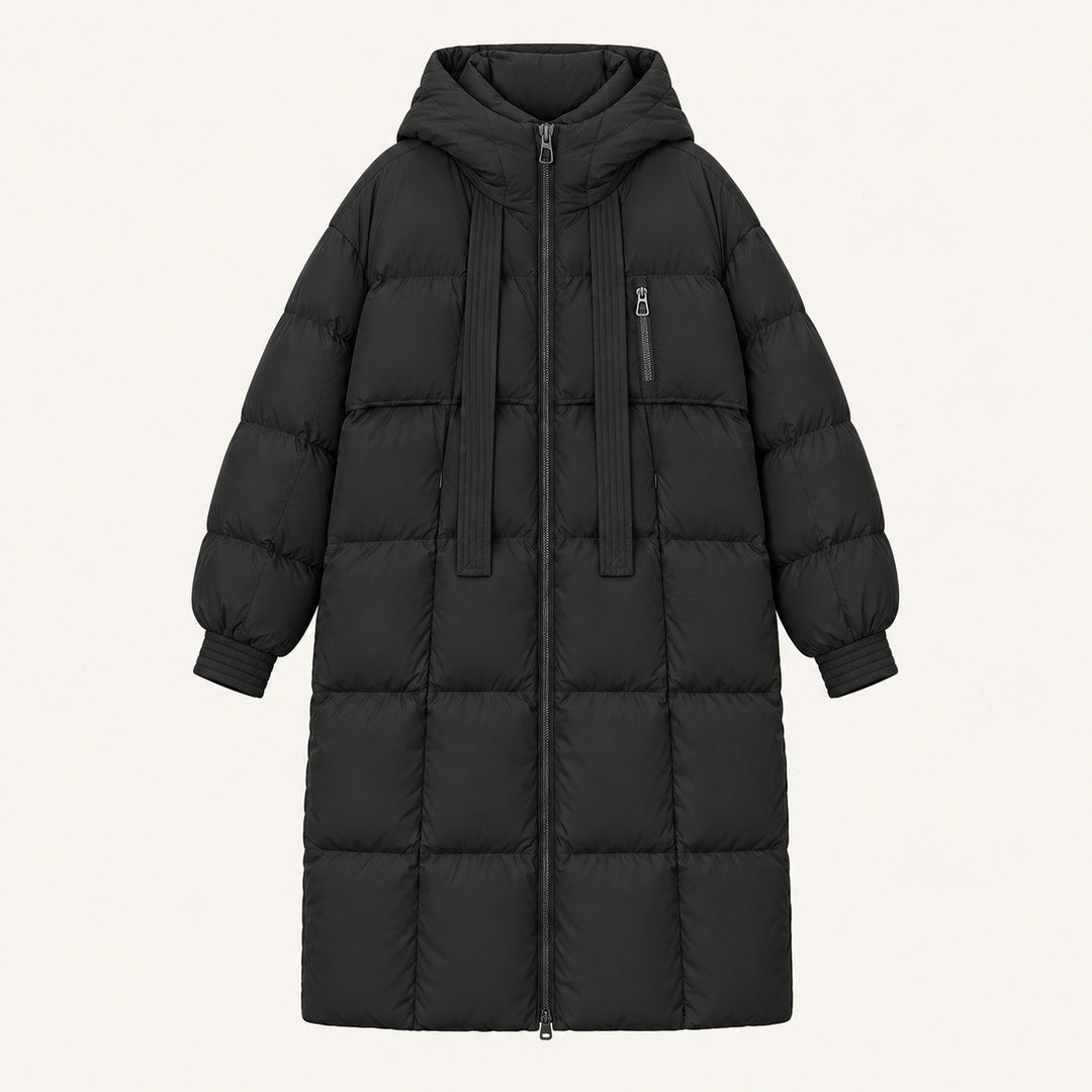 Nerissa — Cozy Long Hooded Puffer Coat (2), Rosewood Virginia