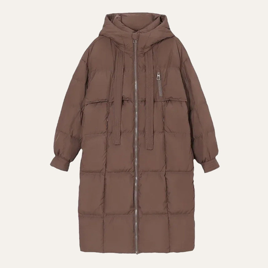 Nerissa — Cozy Long Hooded Puffer Coat (4), Rosewood Virginia