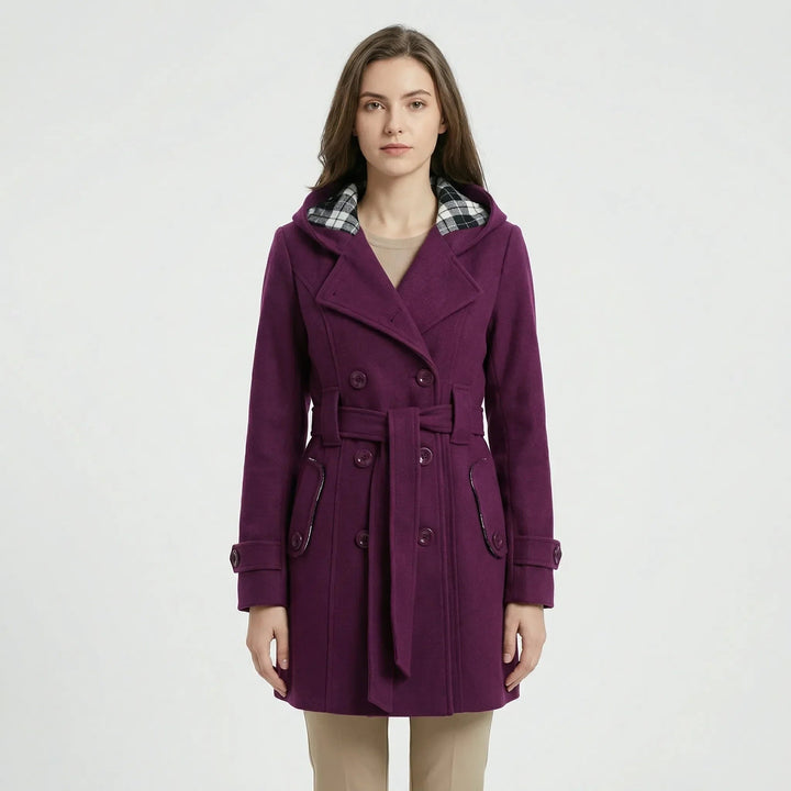 Nola — Belted Hooded Trench Coat (2), Rosewood Virginia