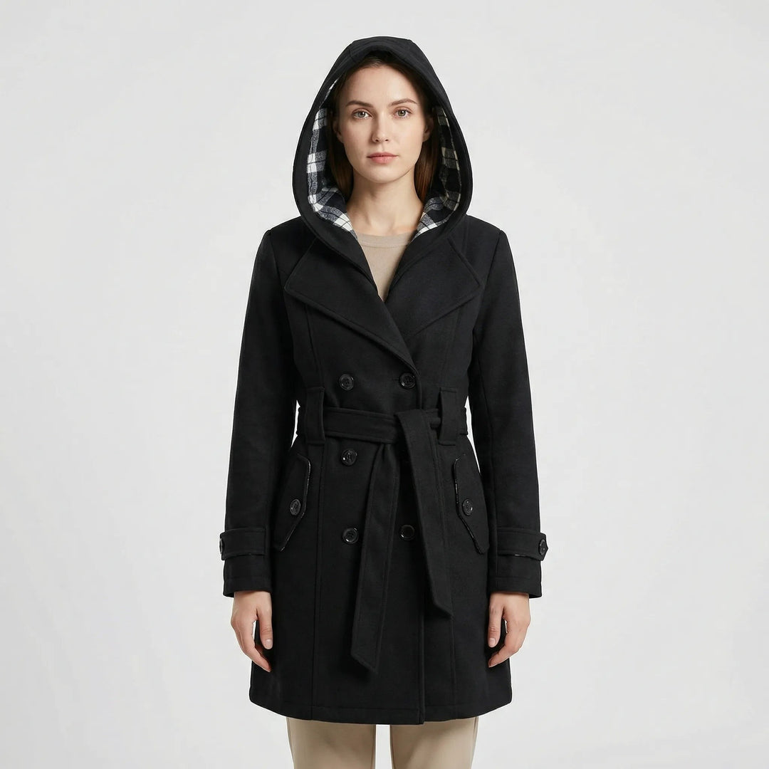 Nola — Belted Hooded Trench Coat (3), Rosewood Virginia