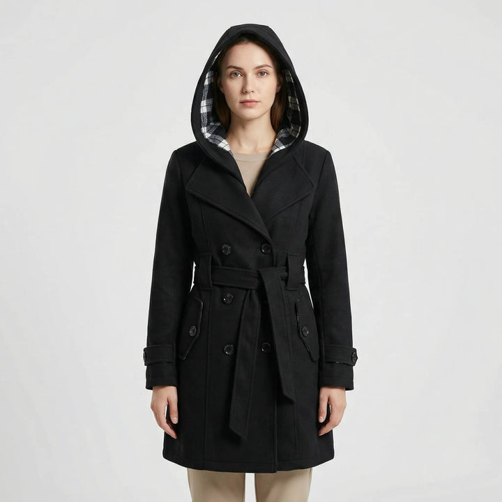 Nola — Belted Hooded Trench Coat (3), Rosewood Virginia