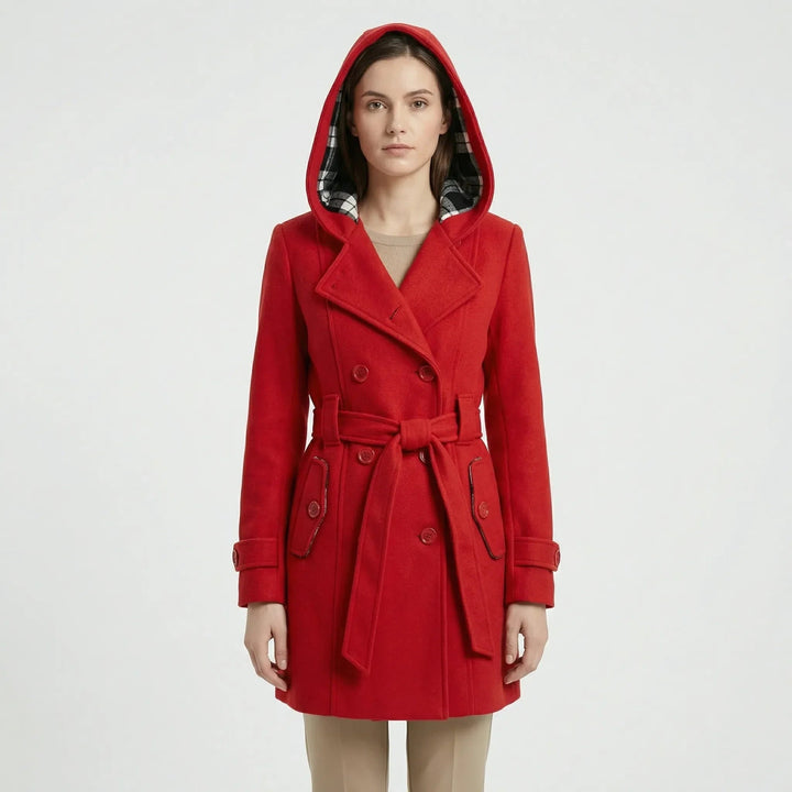 Nola — Belted Hooded Trench Coat (5), Rosewood Virginia