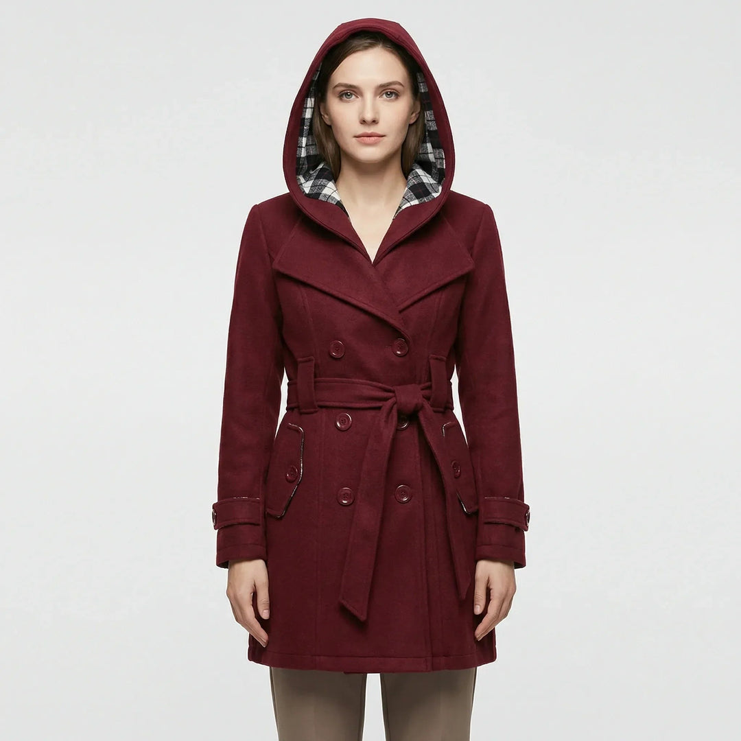 Nola — Belted Hooded Trench Coat (6), Rosewood Virginia