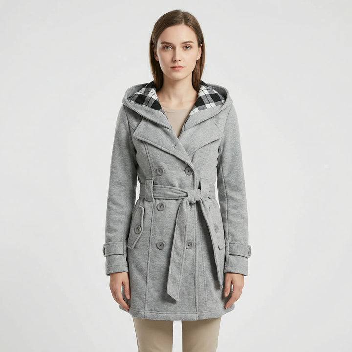 Nola — Belted Hooded Trench Coat (8), Rosewood Virginia