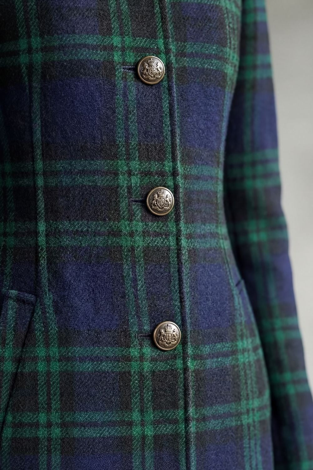 Odalys — Classic Plaid Wool Blend Coat (5), Rosewood Virginia