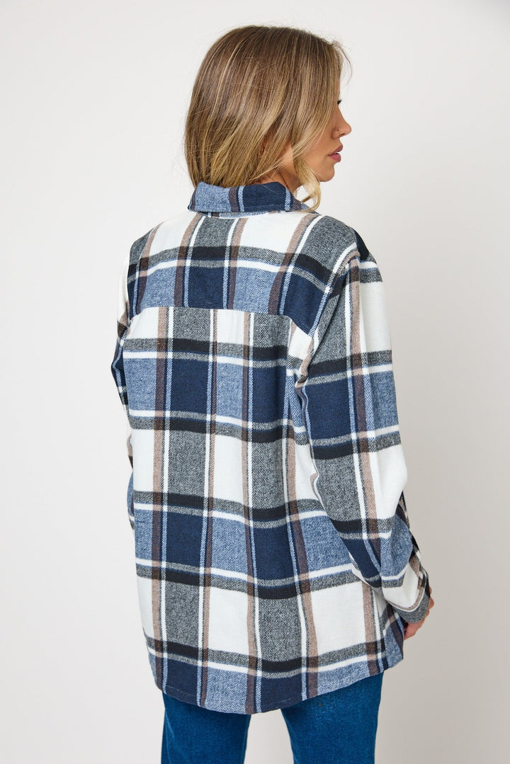 Olive — Brushed Plaid Flannel Shirt Jacket (2), Rosewood Virginia