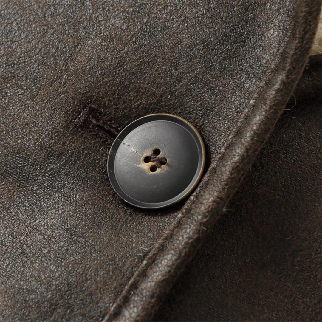 Orianne — Faux Leather Shearling Collar Jacket (5), Rosewood Virginia