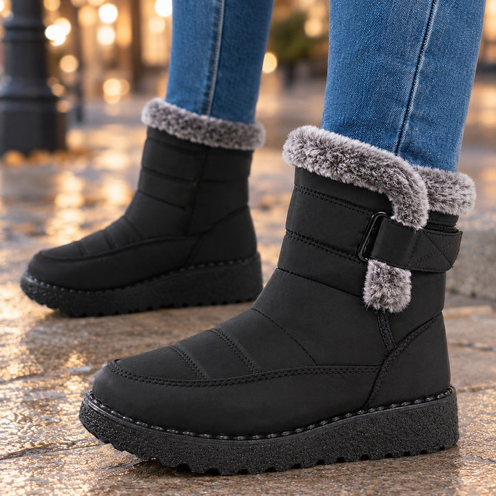 Pearl — Warm Quilted Ankle Boots, Rosewood Virginia