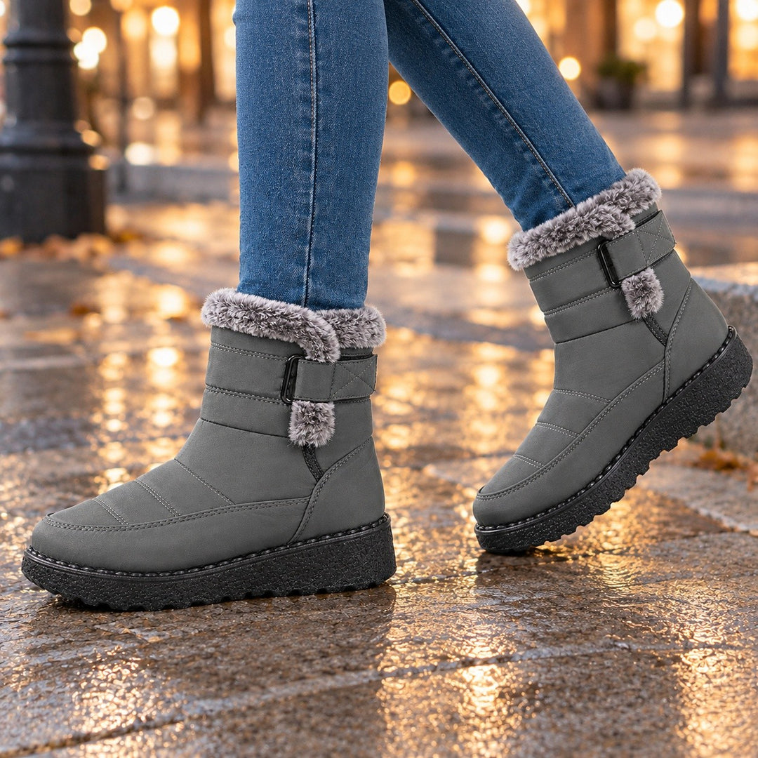 Pearl — Warm Quilted Ankle Boots (2), Rosewood Virginia
