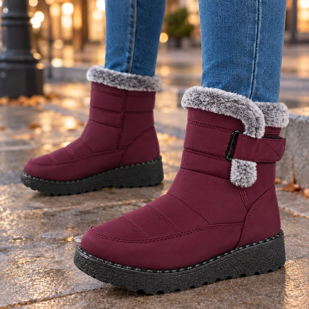 Pearl — Warm Quilted Ankle Boots (3), Rosewood Virginia