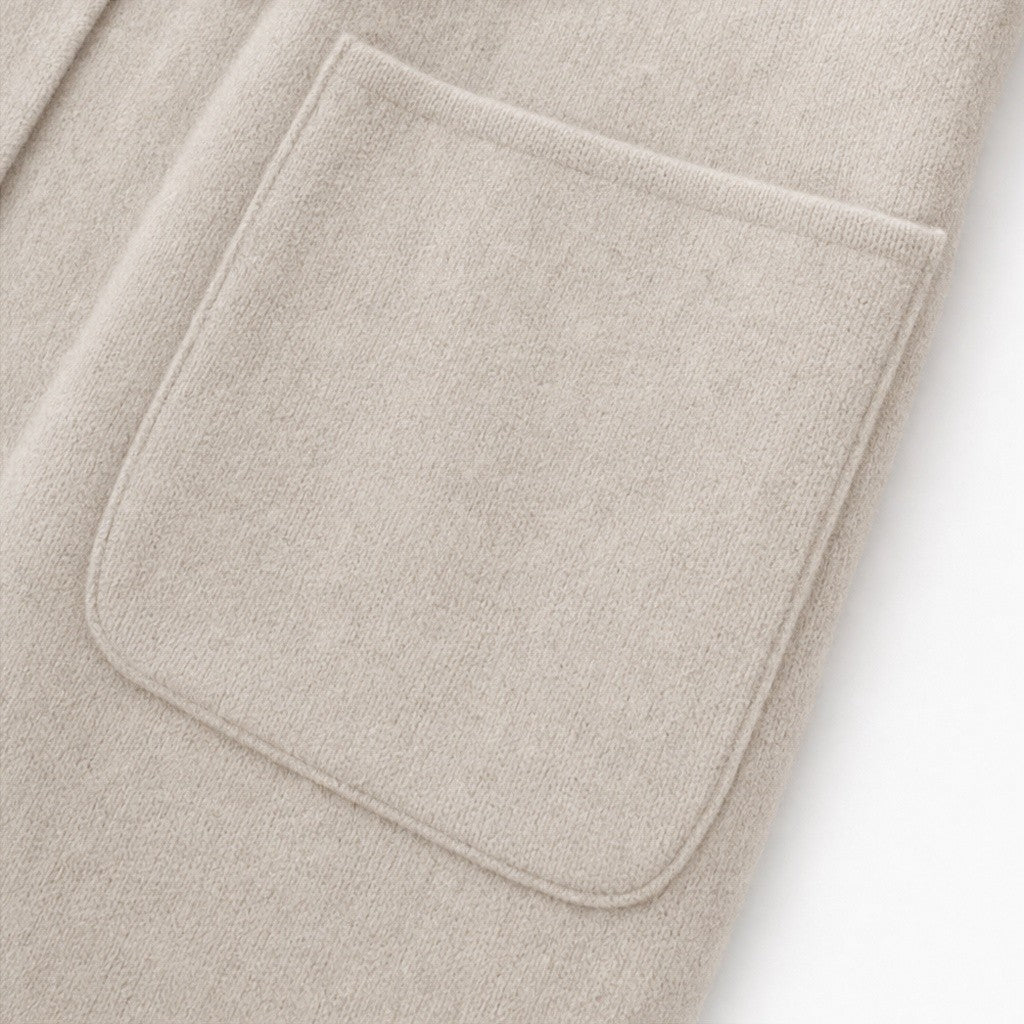 Piper — Relaxed Open Front Longline Wool Coat (13), Rosewood Virginia