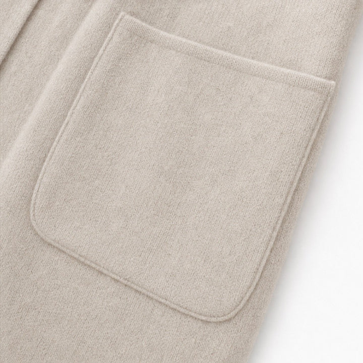Piper — Relaxed Open Front Longline Wool Coat (13), Rosewood Virginia