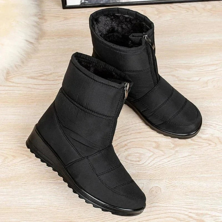 Irenee — Quilted Waterproof Ankle Snow Boots for Women