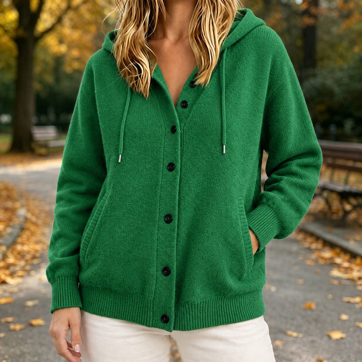 Rhea — Cozy Hooded Cardigan Sweater (5), Rosewood Virginia