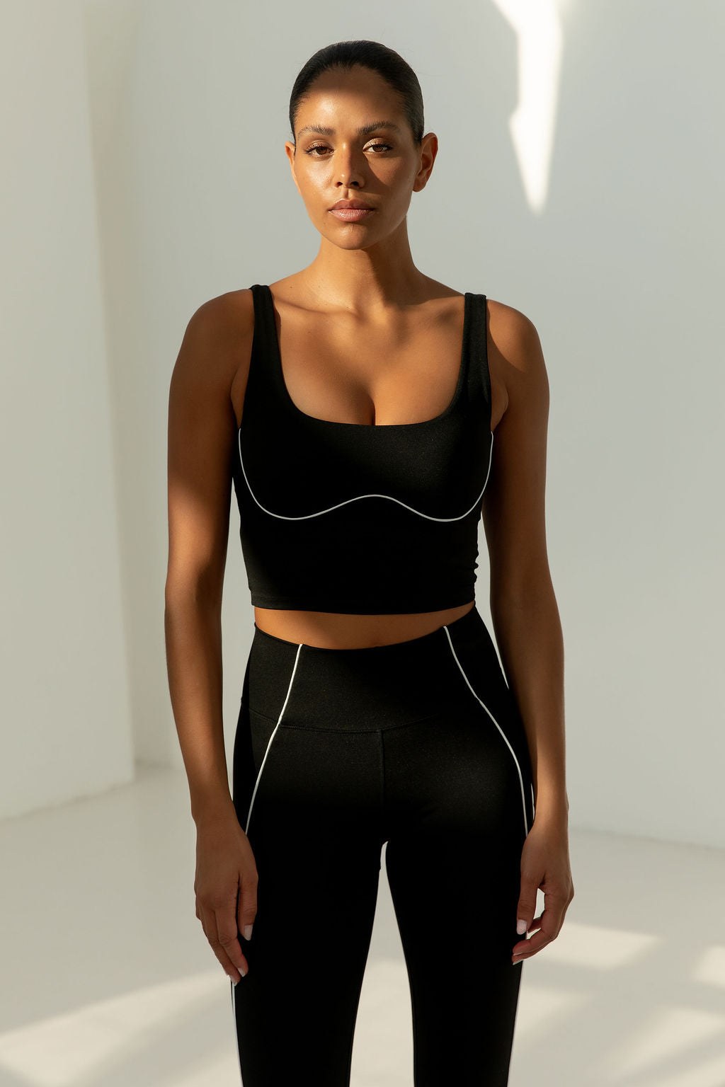 Sandrine — Soft High Waisted Black Leggings (2), Rosewood Virginia