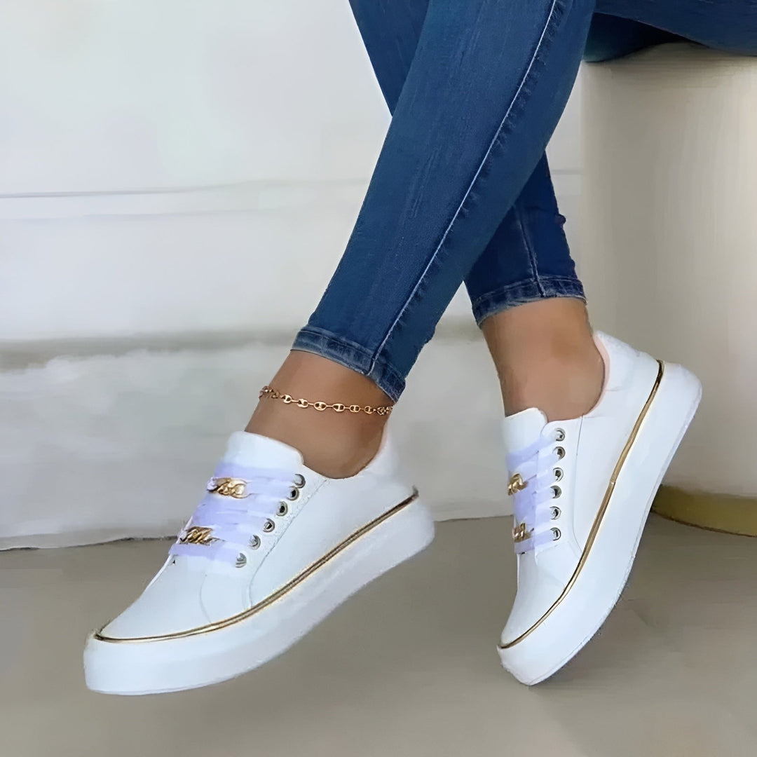 Solenne — Casual Lace Up Sneakers (4), Rosewood Virginia