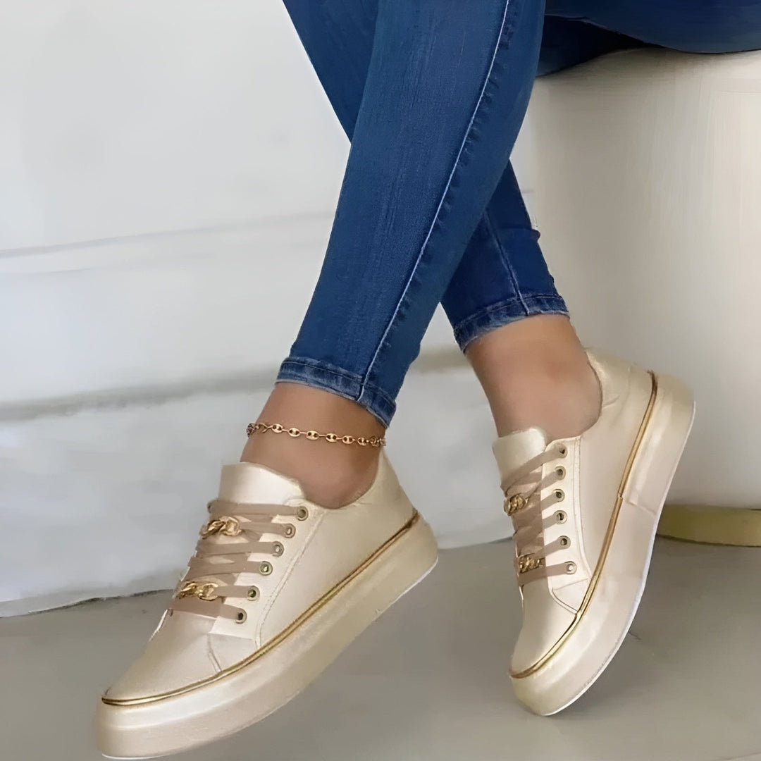 Solenne — Casual Lace Up Sneakers (5), Rosewood Virginia