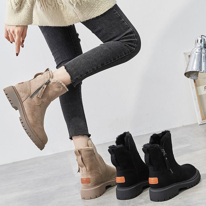 Melusine — Suede Warm Winter Ankle Boots for Women