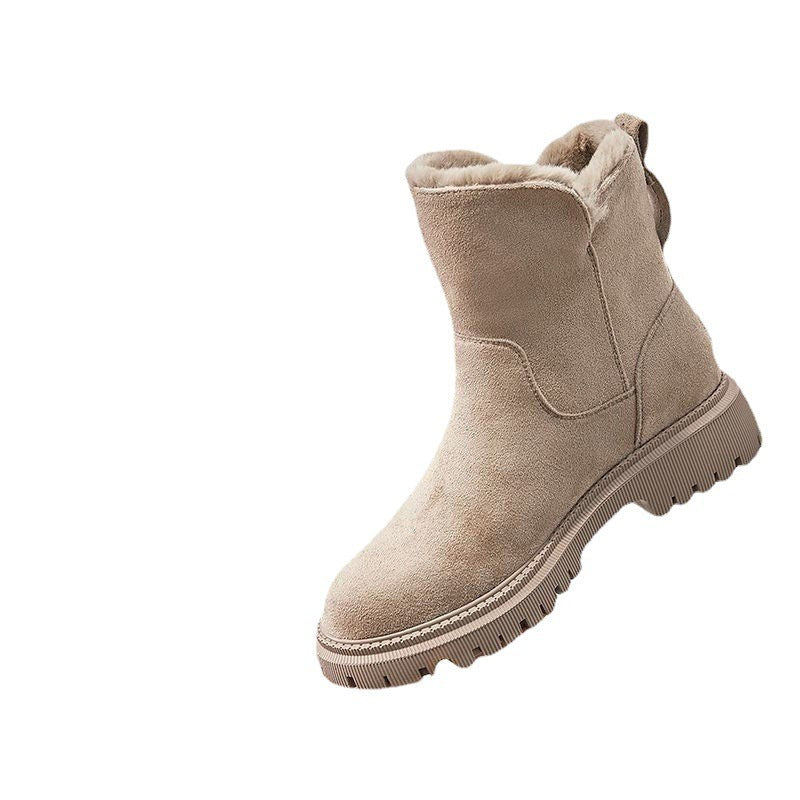 Melusine — Suede Warm Winter Ankle Boots for Women