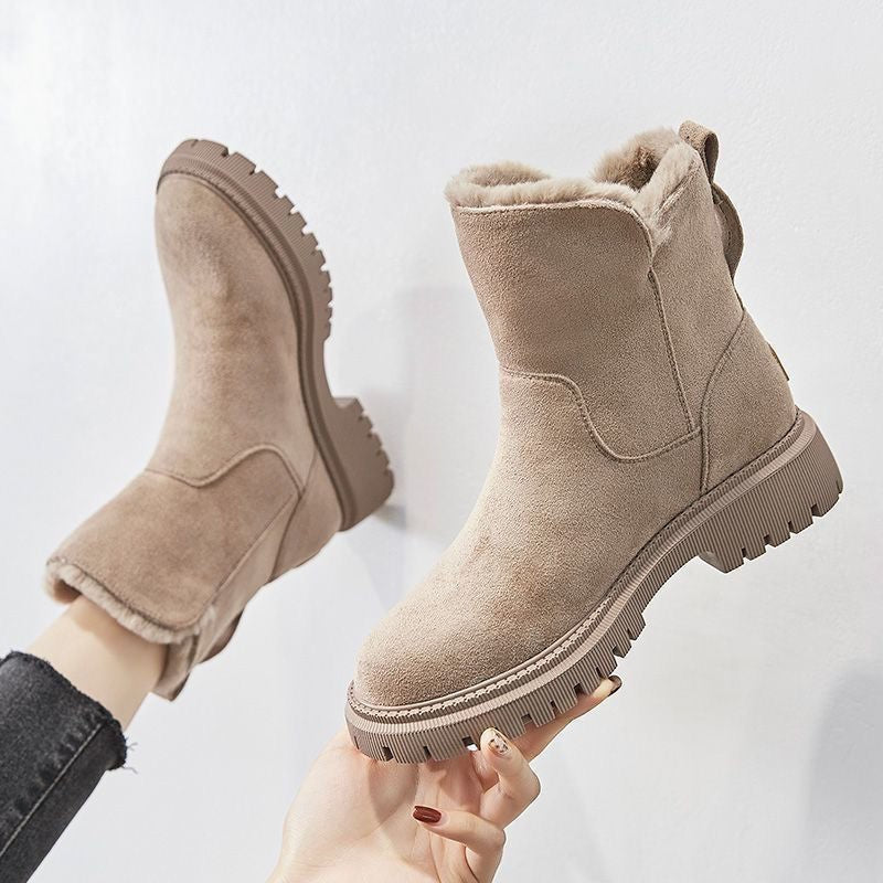 Melusine — Suede Warm Winter Ankle Boots for Women