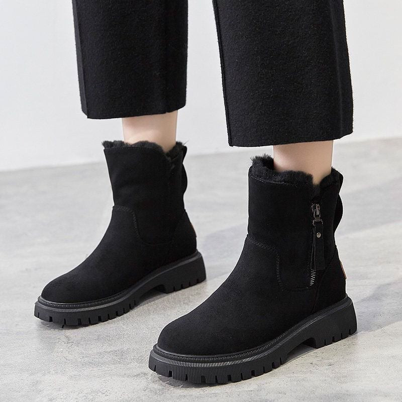 Melusine — Suede Warm Winter Ankle Boots for Women