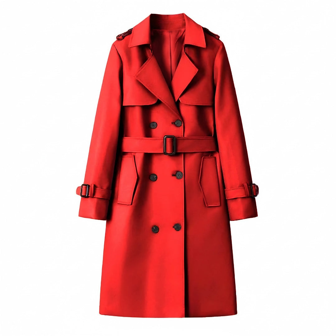 Tamsin — Elegant Double Breasted Trench Coat (2), Rosewood Virginia