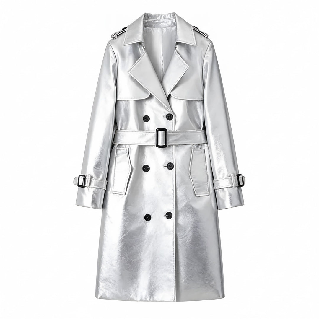 Tamsin — Elegant Double Breasted Trench Coat (6), Rosewood Virginia
