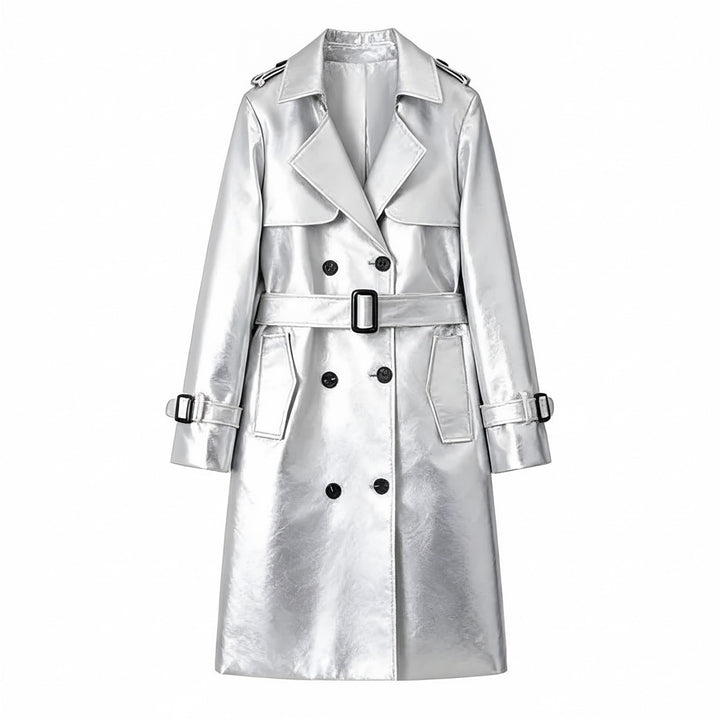 Tamsin — Elegant Double Breasted Trench Coat (6), Rosewood Virginia
