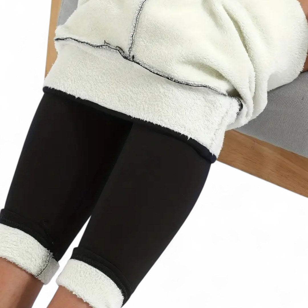 Vercelle — Fleece Lined High Waisted Leggings (6), Rosewood Virginia
