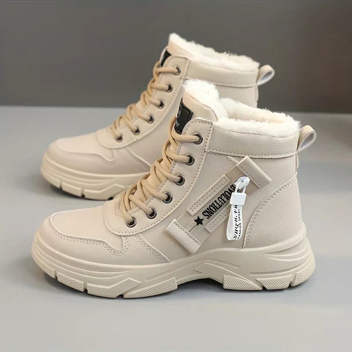 Josseline — Waterproof Fur Lined Lace Up Snow Boots for Women