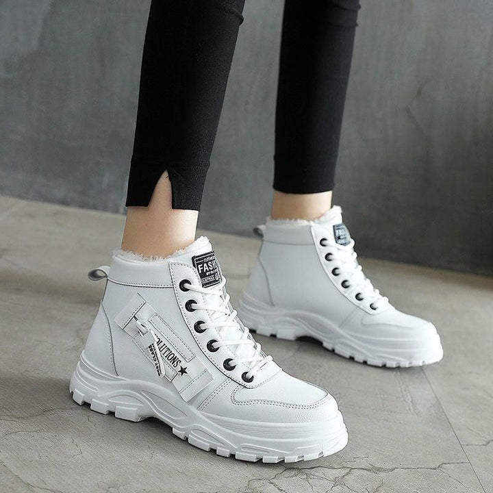 Josseline — Waterproof Fur Lined Lace Up Snow Boots for Women
