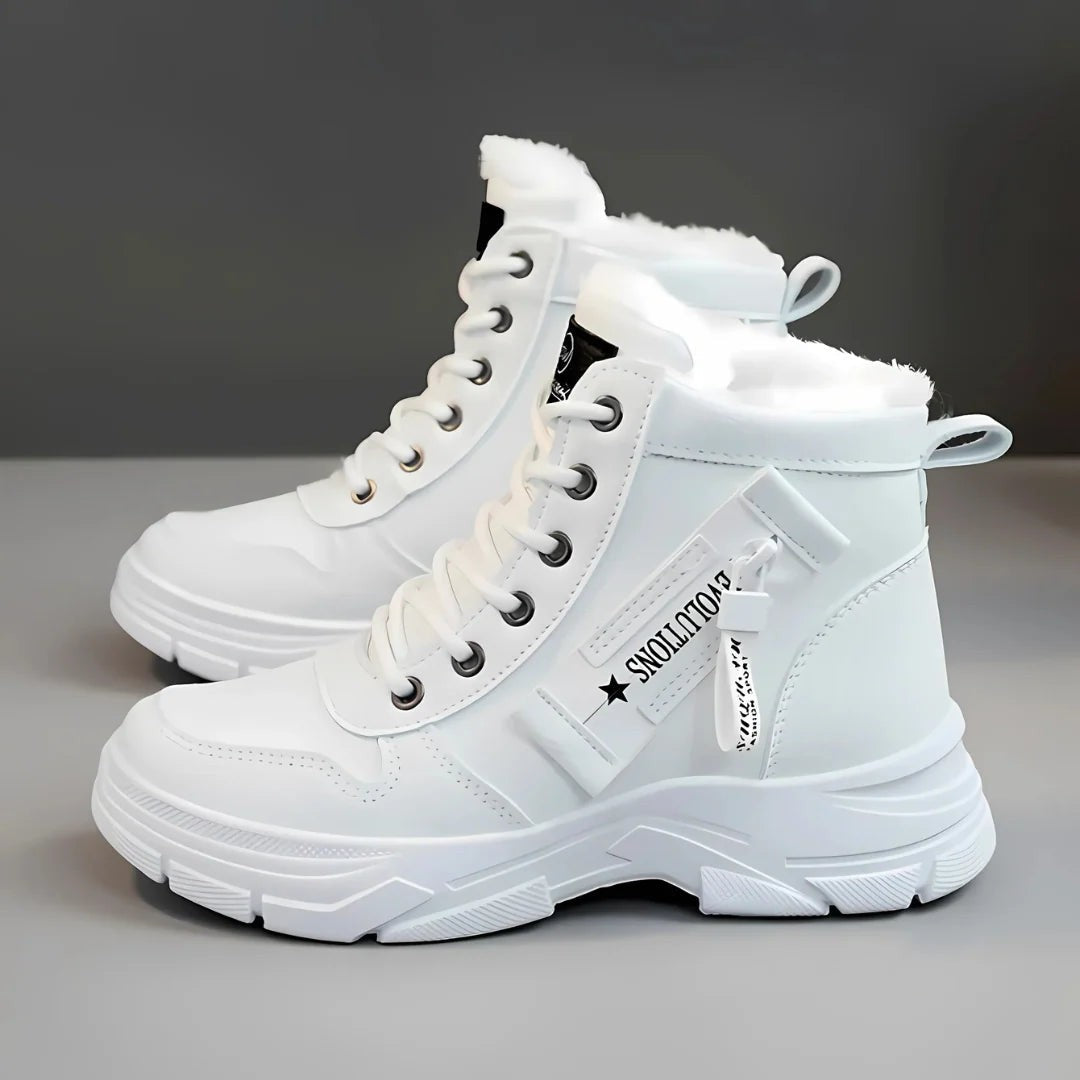 Josseline — Waterproof Fur Lined Lace Up Snow Boots for Women