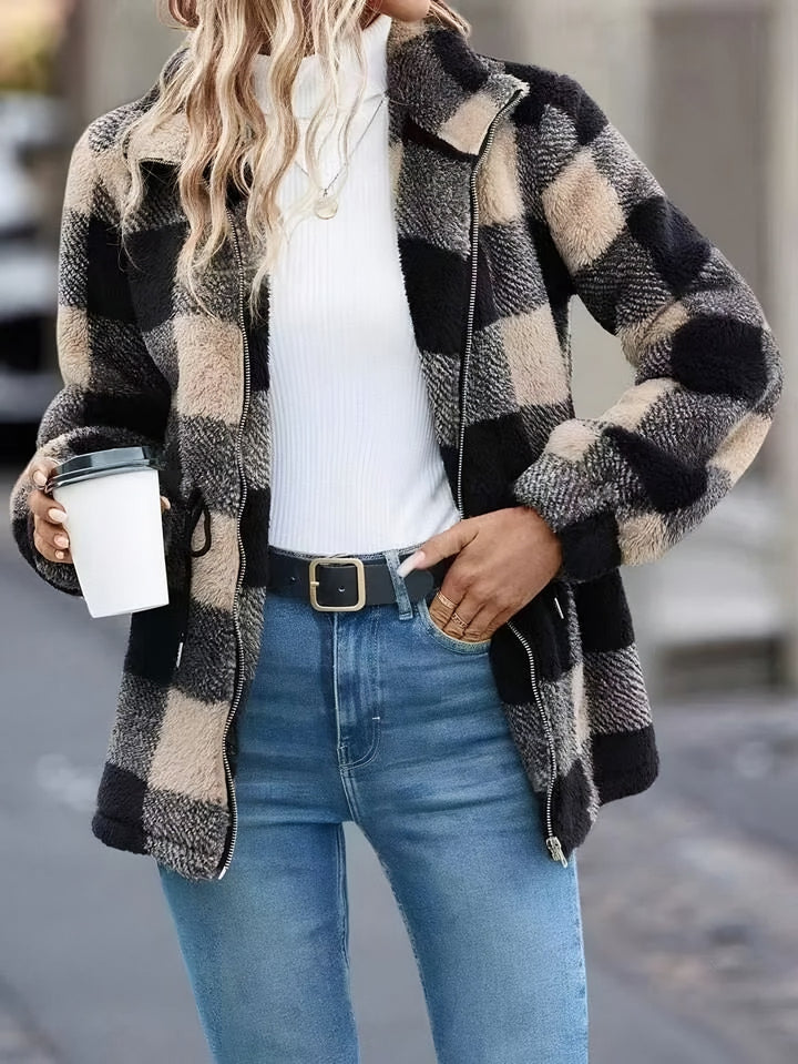 Yvaine — Cozy Plaid Flannel Shirt Jacket (3), Rosewood Virginia