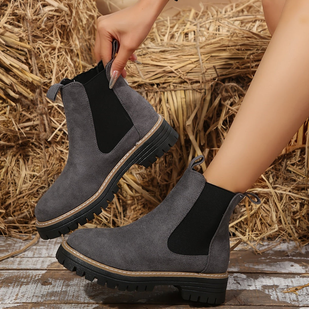 Sancie Gray Ankle Boots for women