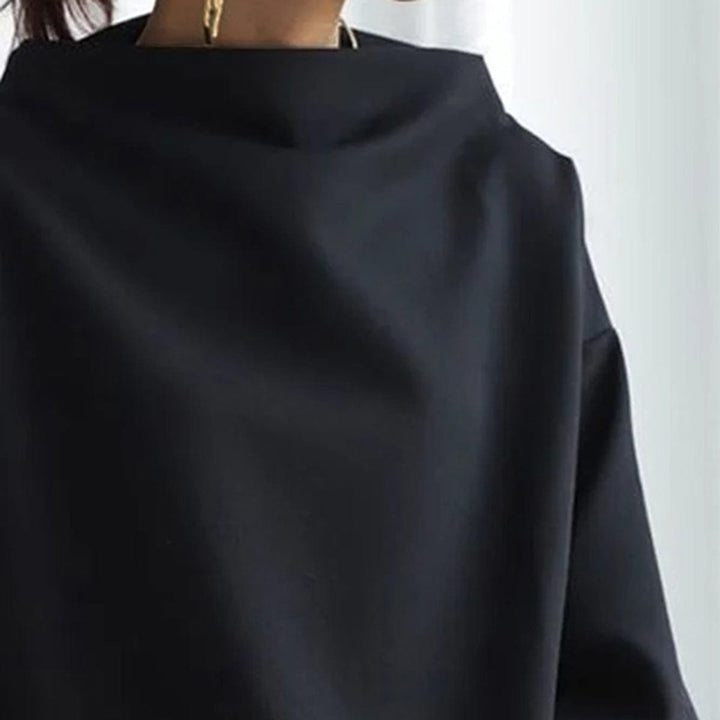 Madeleine | Knotted High Neck Long Sleeve Top for Women