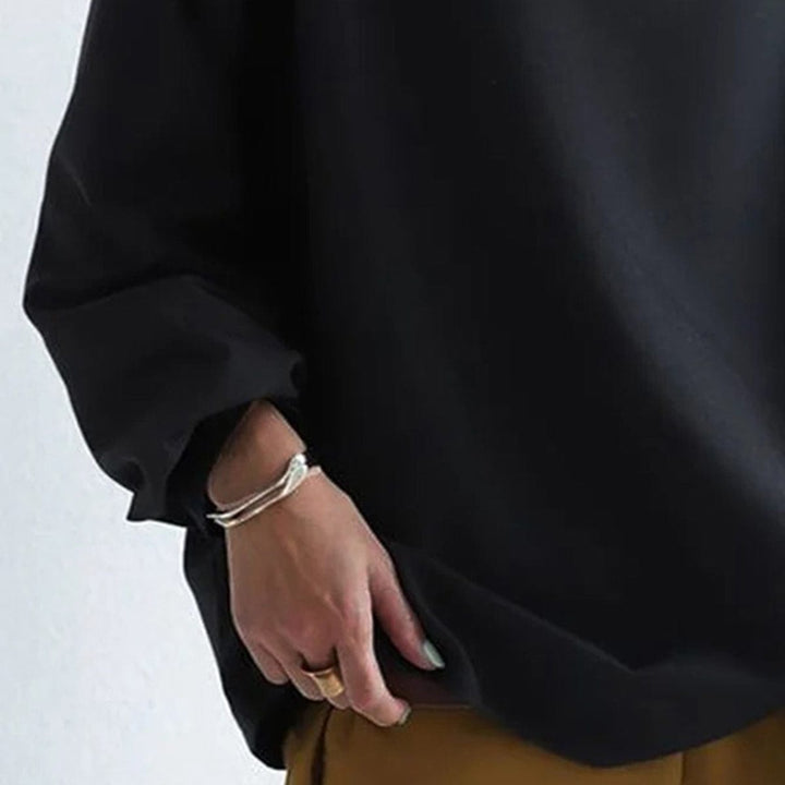 Madeleine | Knotted High Neck Long Sleeve Top for Women