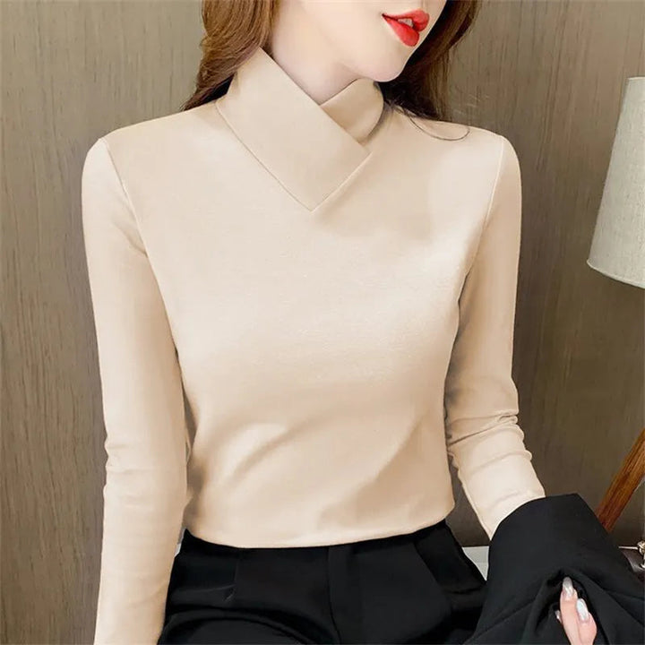 Antoinette | Swept Asymmetric Wrap Knit Top for Women
