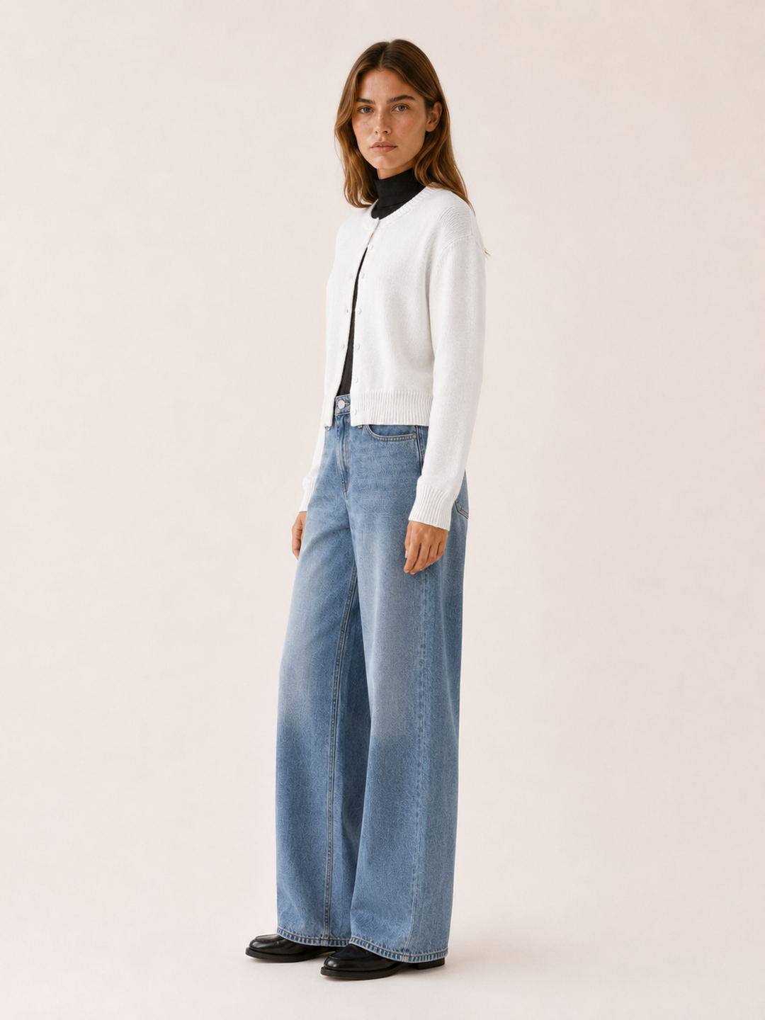 Vaylora | Neat Cropped Button Front Knit Cardigan for Women