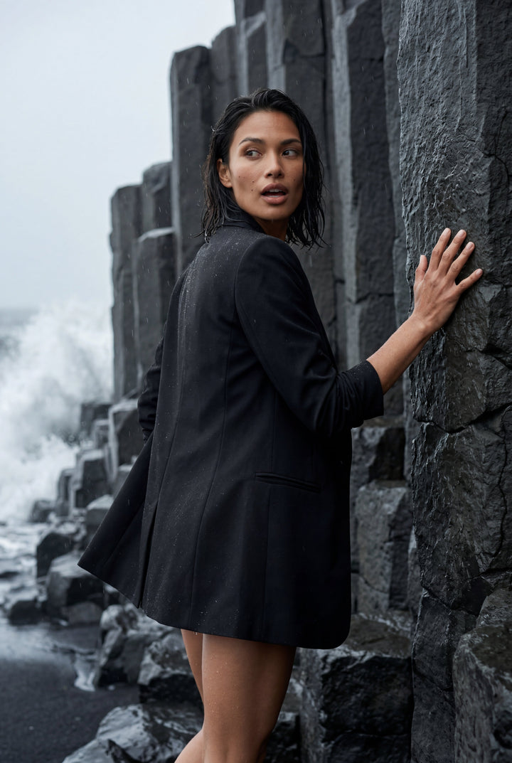 Maelle | Poised Longline Tailored Blazer for Women